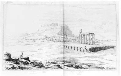 Südansicht der Akropolis, Athen, vom linken Ufer des Ilissus, aus 